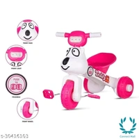 NHR Teddy Foldable Tricycle with Backrest Seat for Boys and Girls - 3 Years Kids, Pink, Plastic, Tricyle For Kids, Multipack:1